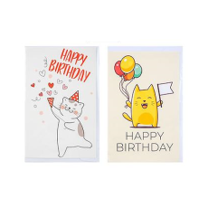 Birthday Greeting Card & Envelope - Girl